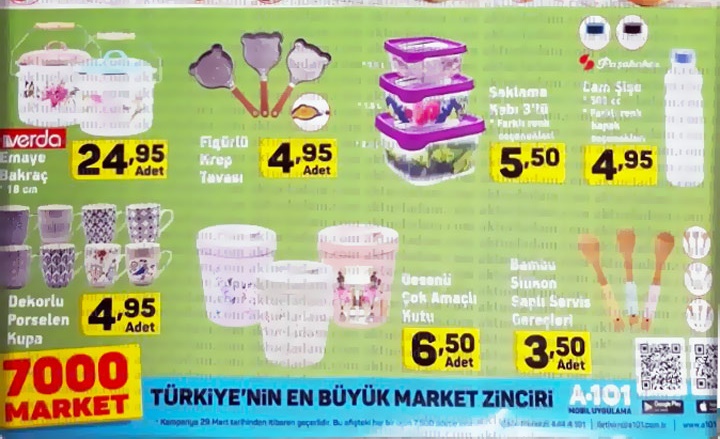 A101 29 Mart 2018 Aktüel Ürünler Kataloğu