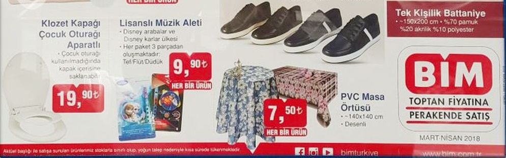 Bim 30 Mart 2018 Aktüel İndirimli Ürünler