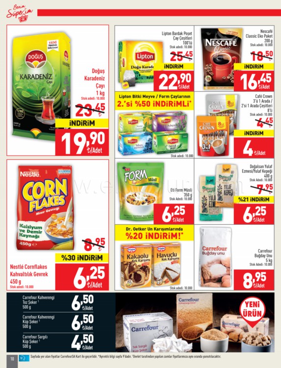 Carrefoursa Marketler 15 - 28 Mart 2018 Kampanya Broşürü