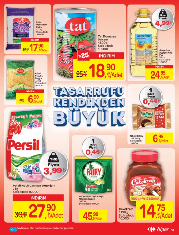 Carrefoursa Marketler 15 - 28 Mart 2018 Kampanya Broşürü