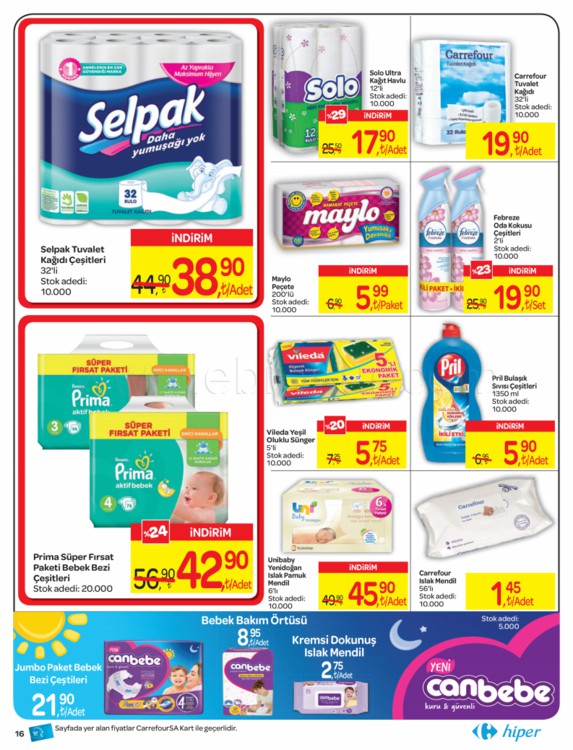 Carrefoursa Marketler 15 - 28 Mart 2018 Kampanya Broşürü