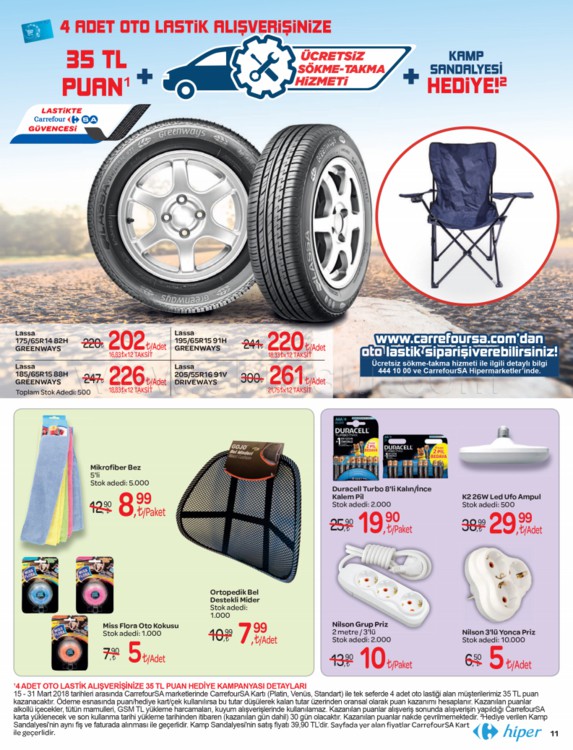 Carrefoursa Marketler 15 - 28 Mart 2018 Kampanya Broşürü