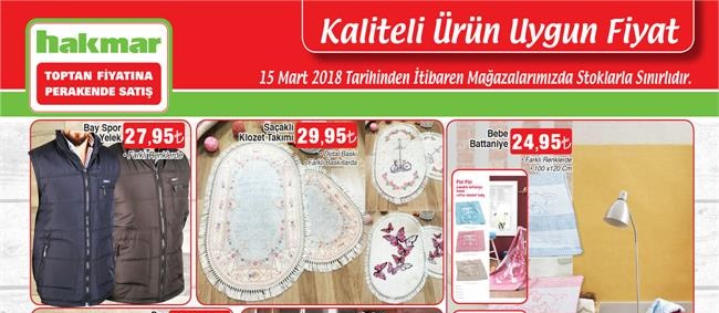 Hakmar Aktüel 15 Mart 2018 İndirimli Ürünleri