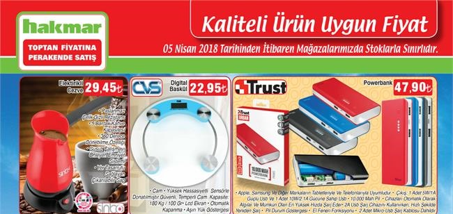 Hakmar 5 Nisan 2018 Aktüel Ürünler Kataloğu