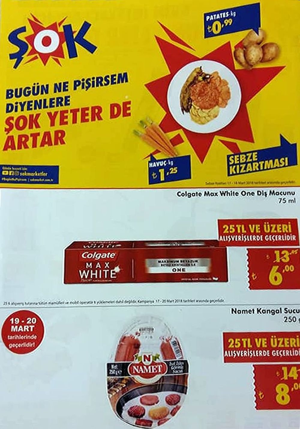 Şok Market 17 Mart 2018 Aktüel Ürünler