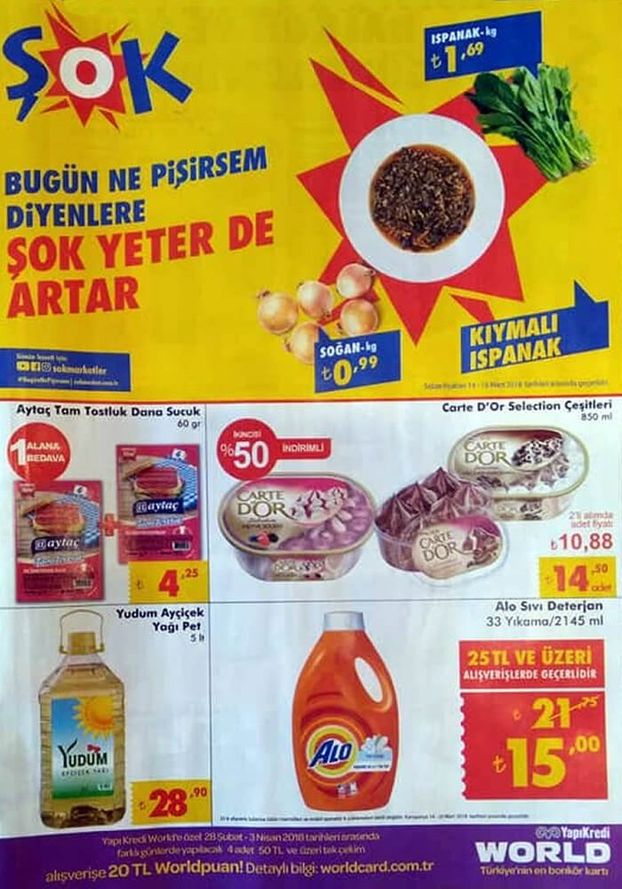 Şok Market 14 Mart 2018 Aktüel Ürünler Kataloğu