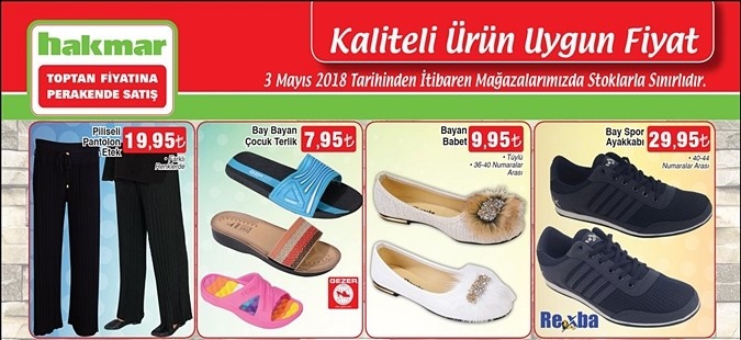 Hakmar 3 Mayıs 2018 Aktüel Ürünleri