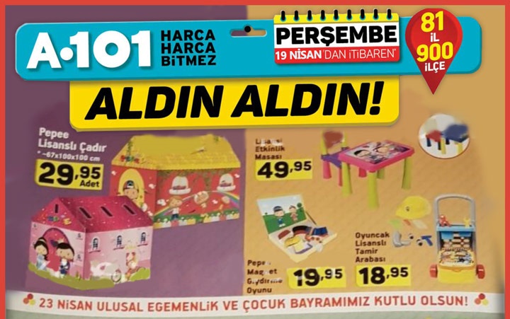 A101 19 Nisan 2018 Aktüel İndirimli Ürünler