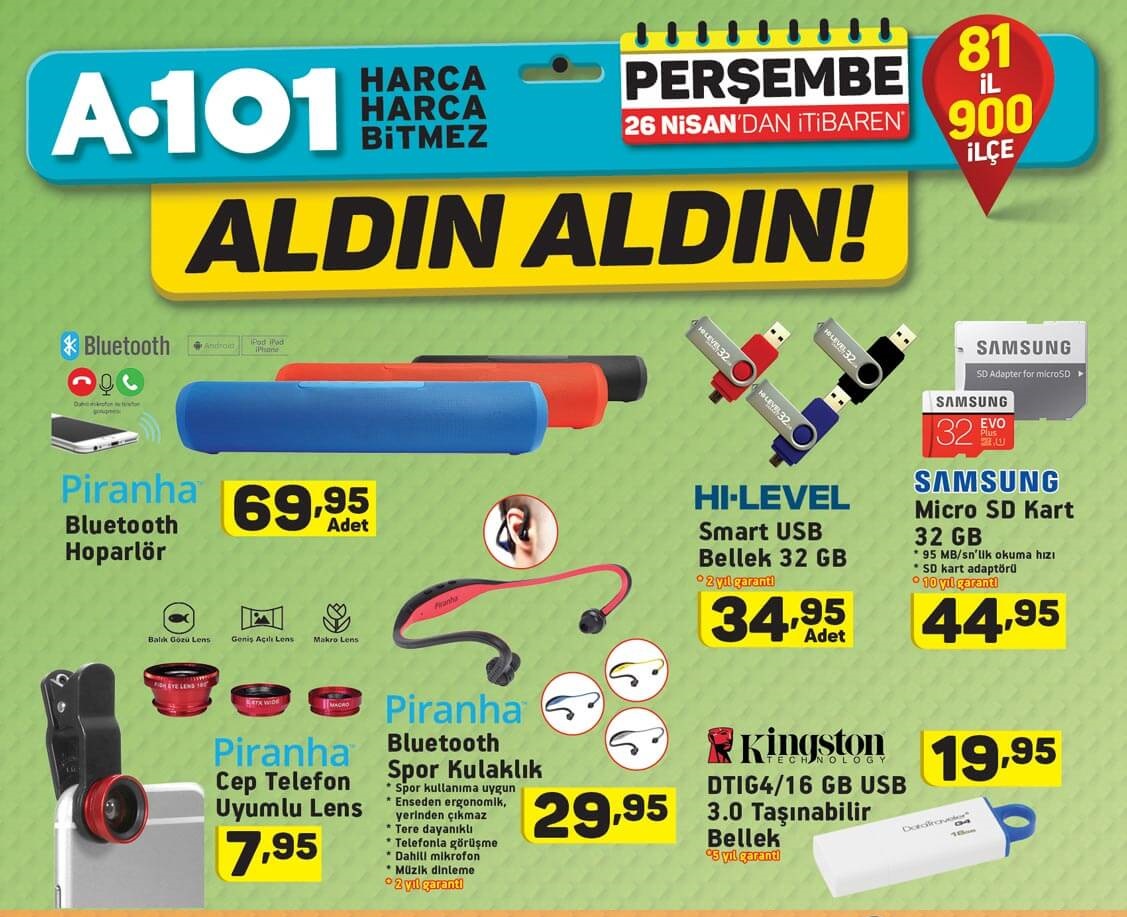 A101 Market 28 Nisan 2018 Aktüel İndirimli Ürünler Broşürü