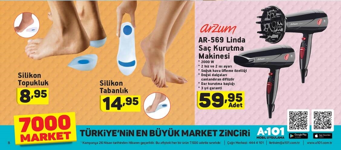 A101 Market 28 Nisan 2018 Aktüel İndirimli Ürünler Broşürü