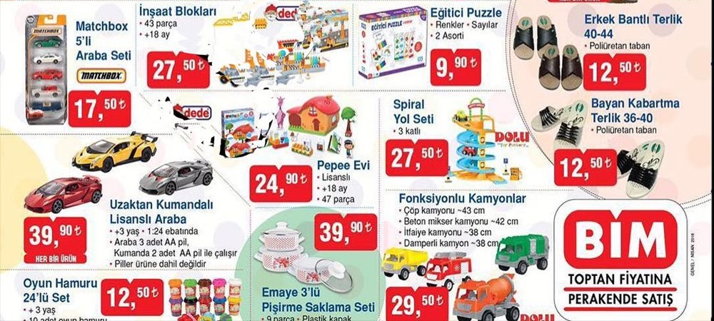 Bim Şok 11-25 Nisan 2018 Aktüel İndirimli Ürünler Kataloğu