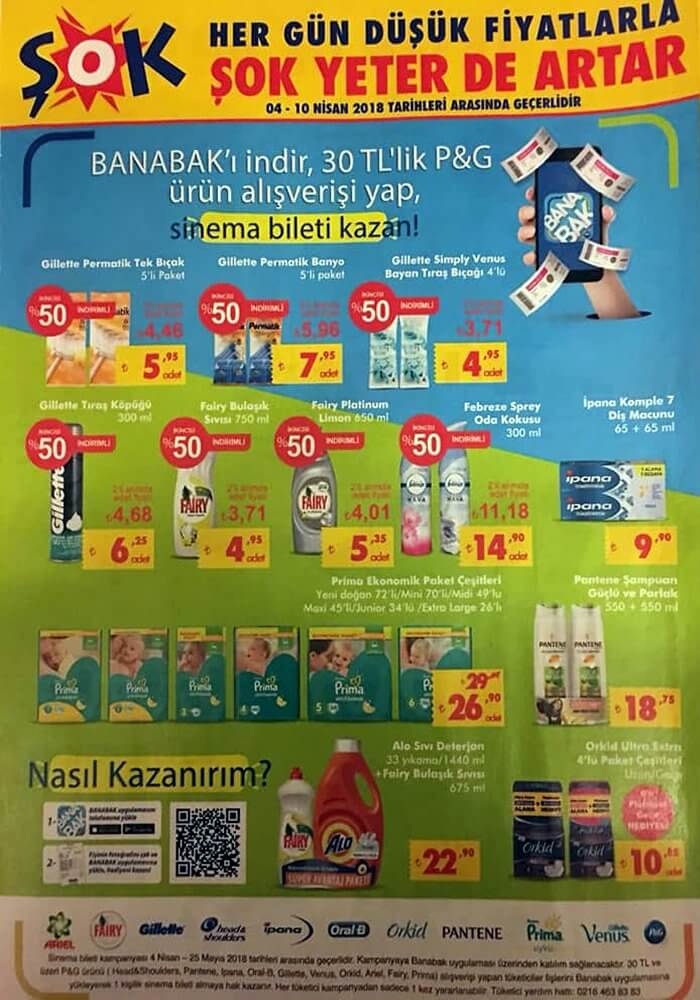 Şok Market 4 - 10 Nisan 2018 Aktüel Ürünler Kataloğu