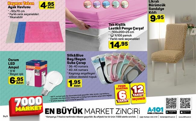 A101 Market 7 Haziran 2018 Aktüel Ürünler Fırsatları