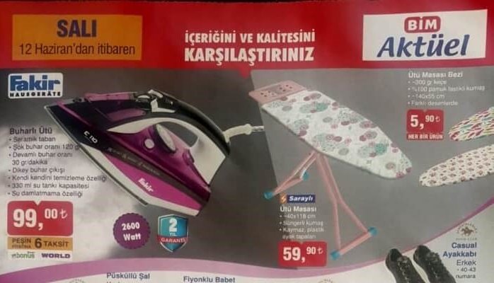 BİM 12 HAZİRAN 2018 AKTÜEL ÜRÜNLER KATALOĞU