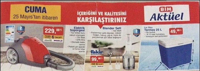 Bim 25 Mayıs 1 Haziran 2018 Aktüel Ürünler Kataloğu