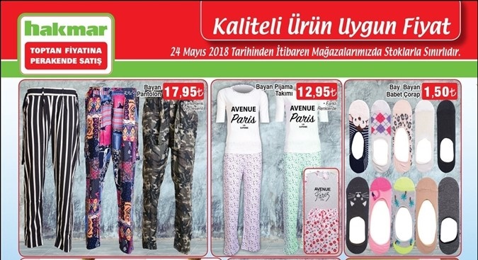 Hakmar 24 Mayıs 2018 Aktüel Ürünler Kataloğu