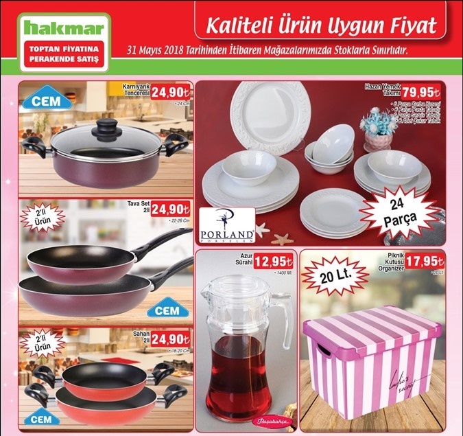 Hakmar Market 31 Mayıs 2018 Aktüel Ürünler Kataloğu