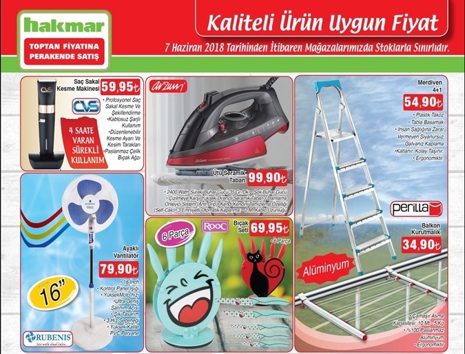 Hakmar 7 Haziran 2018 Aktüel Ürünler Kataloğu