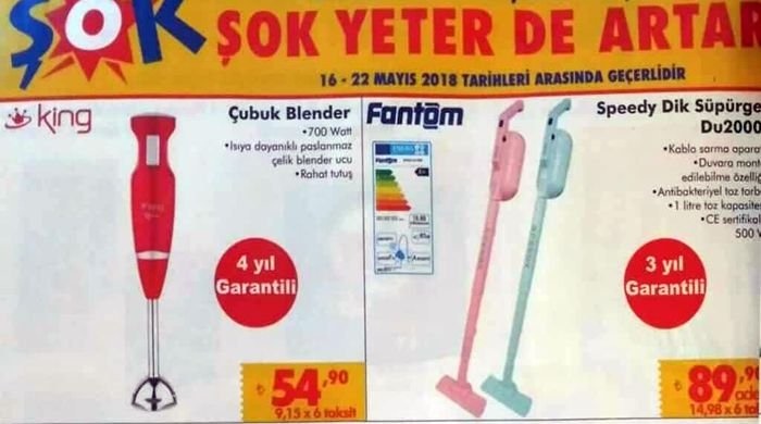 ŞOK 16 Mayıs 2018 Aktüel İndirim Kataloğu