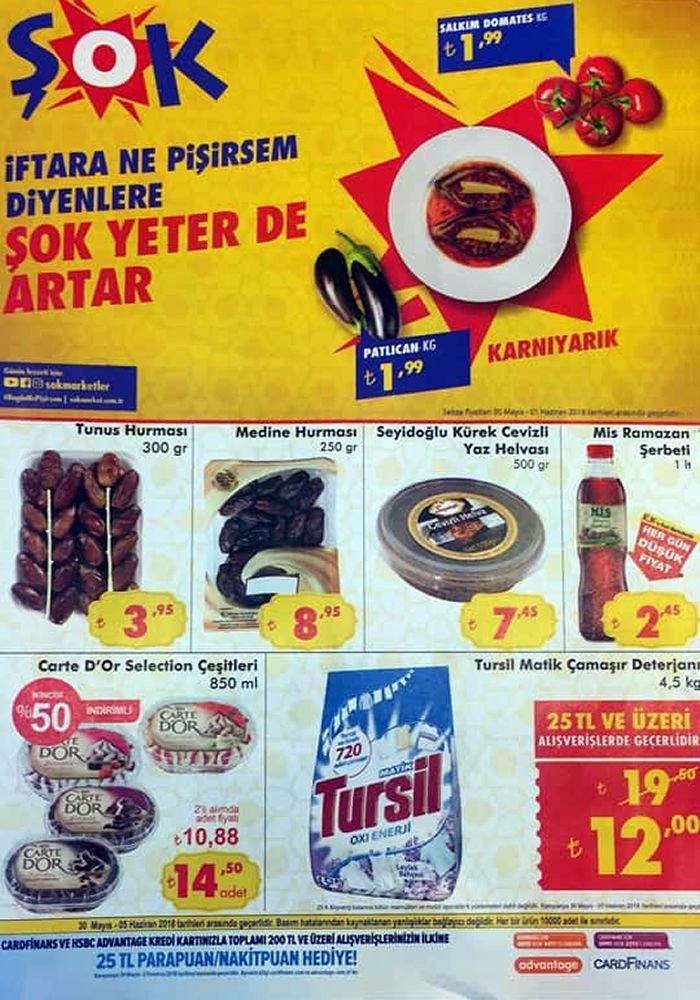 ŞOK Market 30 Mayıs 2018 Aktüel İndirim Katalogu