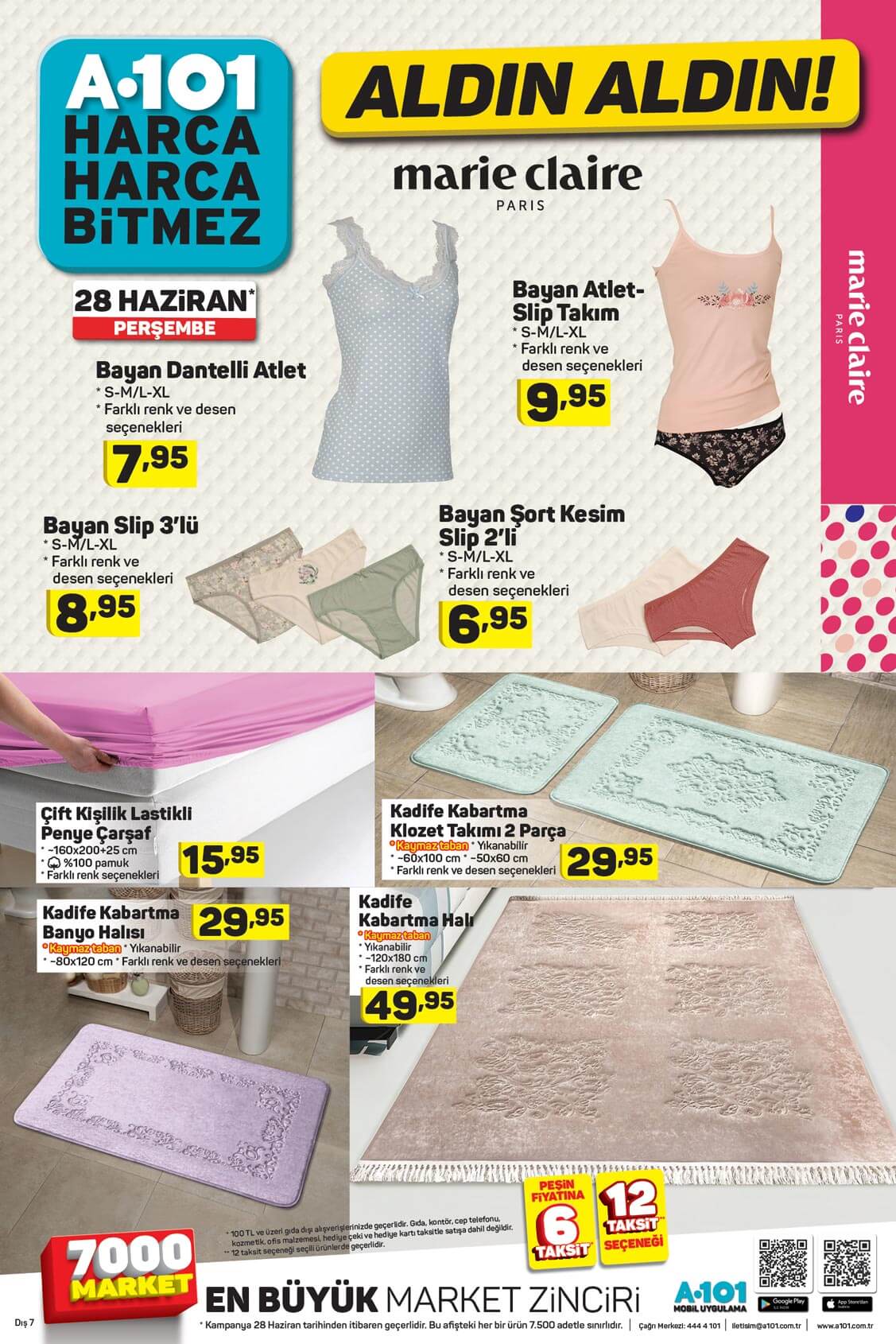 A101 Marketler 28 Haziran 2018 Aktüel İndirim Kataloğu