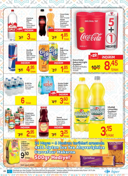 Carrefoursa 01 - 06 Haziran 2018 Aktüel Kampanya Broşürü