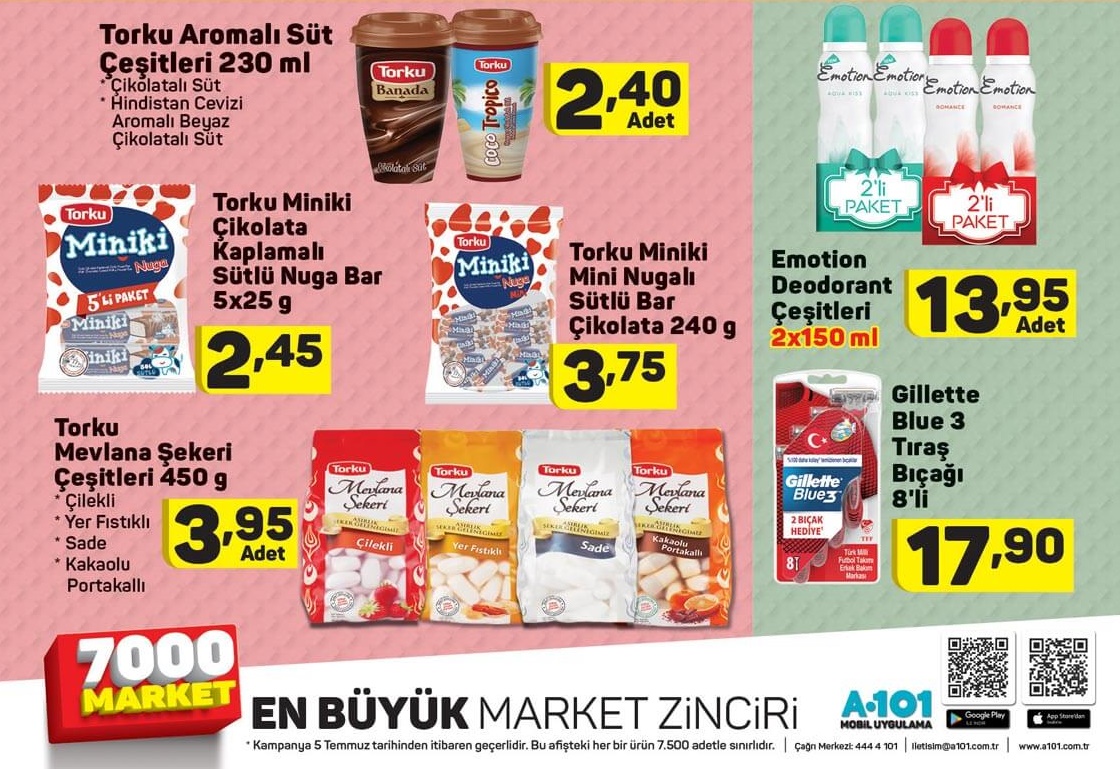 A101 Market 5 Temmuz 2018 Aktüel Ürünler Kataloğu