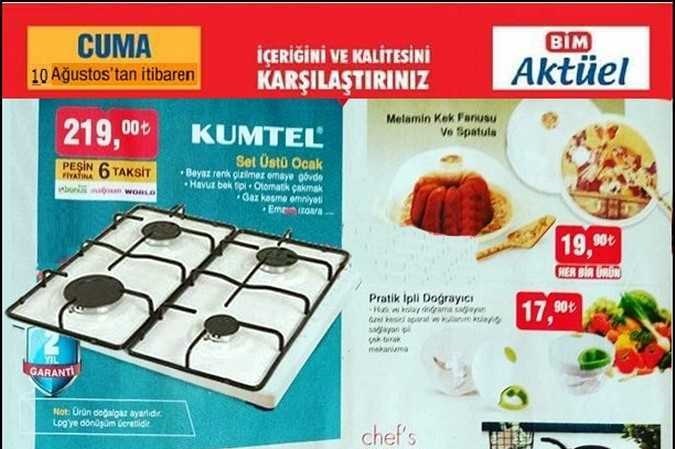 Bim 10 Ağustos 2018 İndirimli Ürünler Kataloğu