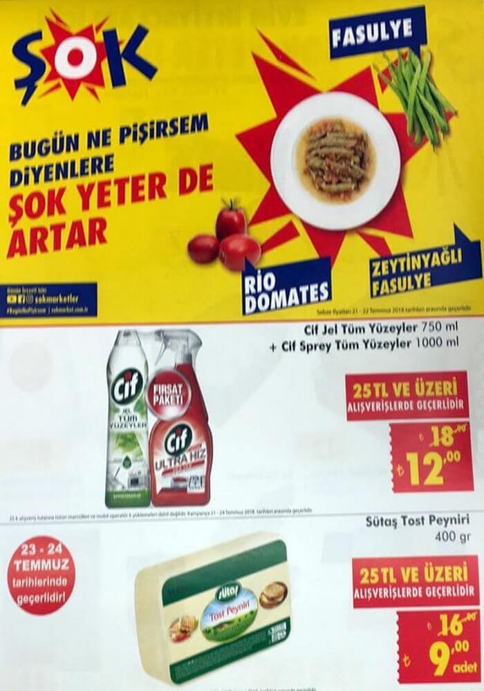 Şok Market 21 Temmuz 2018 Haftasonu Aktüel Ürünleri