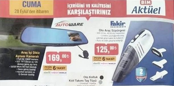 BİM 28 Eylül 2018 Aktüel Fırsat Ürünleri Kataloğu