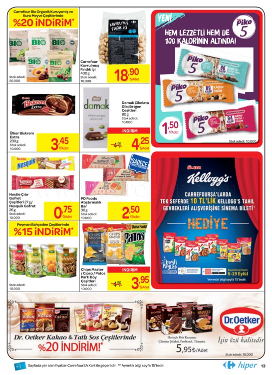 Carrefour 10 - 19 Eylül 2018 Kampanya Aktüel Broşürü