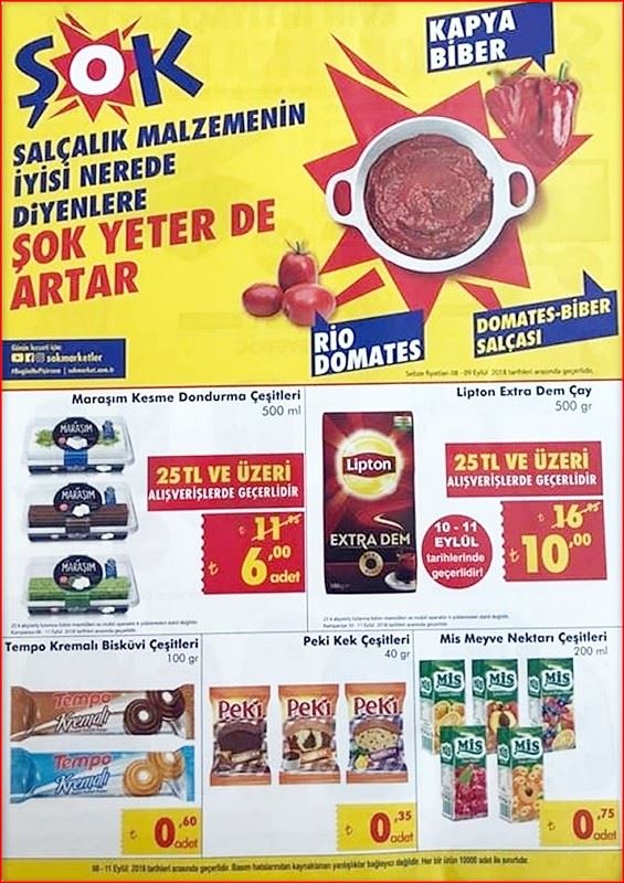 Şok 8 Eylül 2018 Aktüel Ürünler Kataloğu