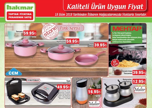 Hakmar 18 Ekim 2018 Aktüel Ürünler Kataloğu