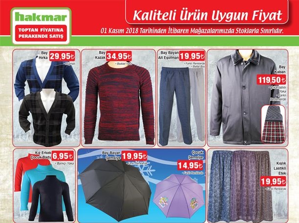 Hakmar 1 Kasım - 7 Kasım 2018 İndirim Kataloğu