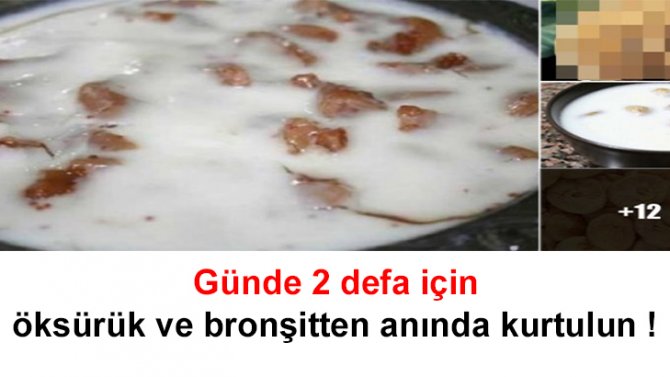 Günde 2 defa için öksürük ve bronşitten anında kurtulun