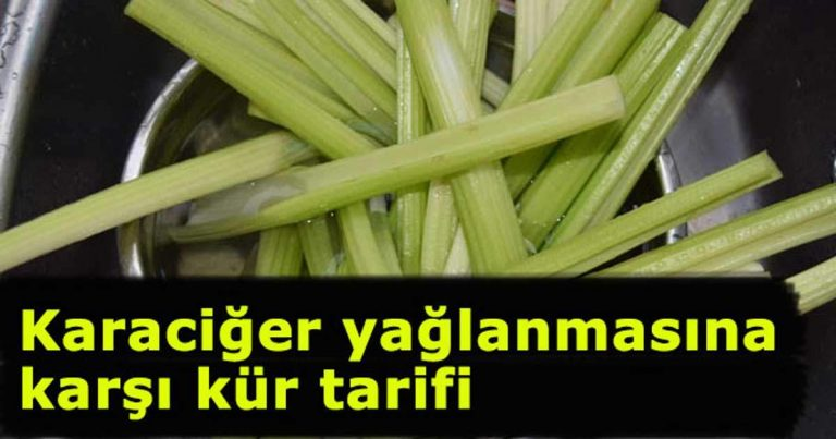 Karaciğer Yağlanmasına Karşı Kür Tarifi