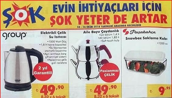 Şok 10 Ekim 2018 Aktüel Ürünler Kataloğu