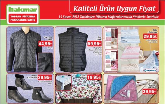 Hakmar 15 Kasım 2018 Aktüel Ürünler Kataloğu