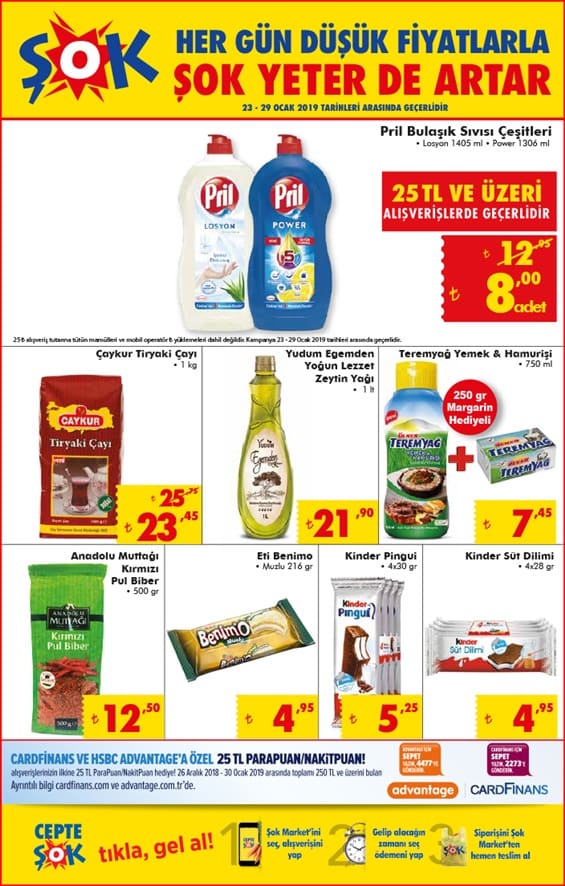 Şok 23 Ocak 2019 Aktüel İndirimli Ürünler Kataloğu