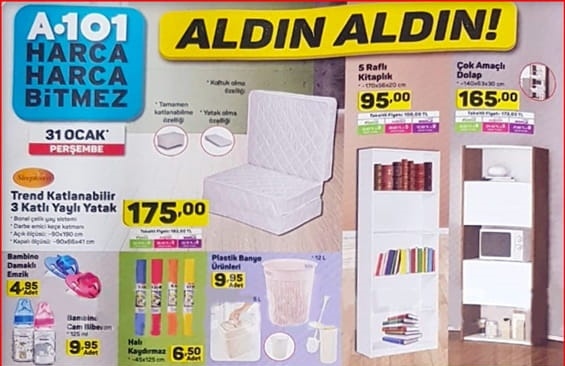 A101 Market 31 Ocak 2019 Aktüel İndirimli Ürünler Kataloğu