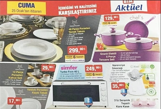 Bim 25 Ocak 2019 Aktüel Ürünler Kataloğu