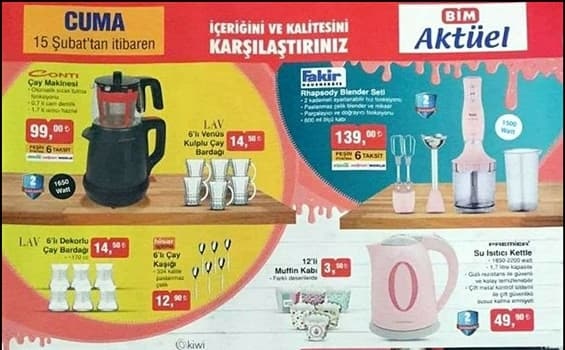 Bim 15 Şubat 2019 Aktüel İndirimli Ürünler Kataloğu